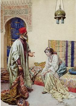  Arab or Arabic people and life. Orientalism oil paintings 573
